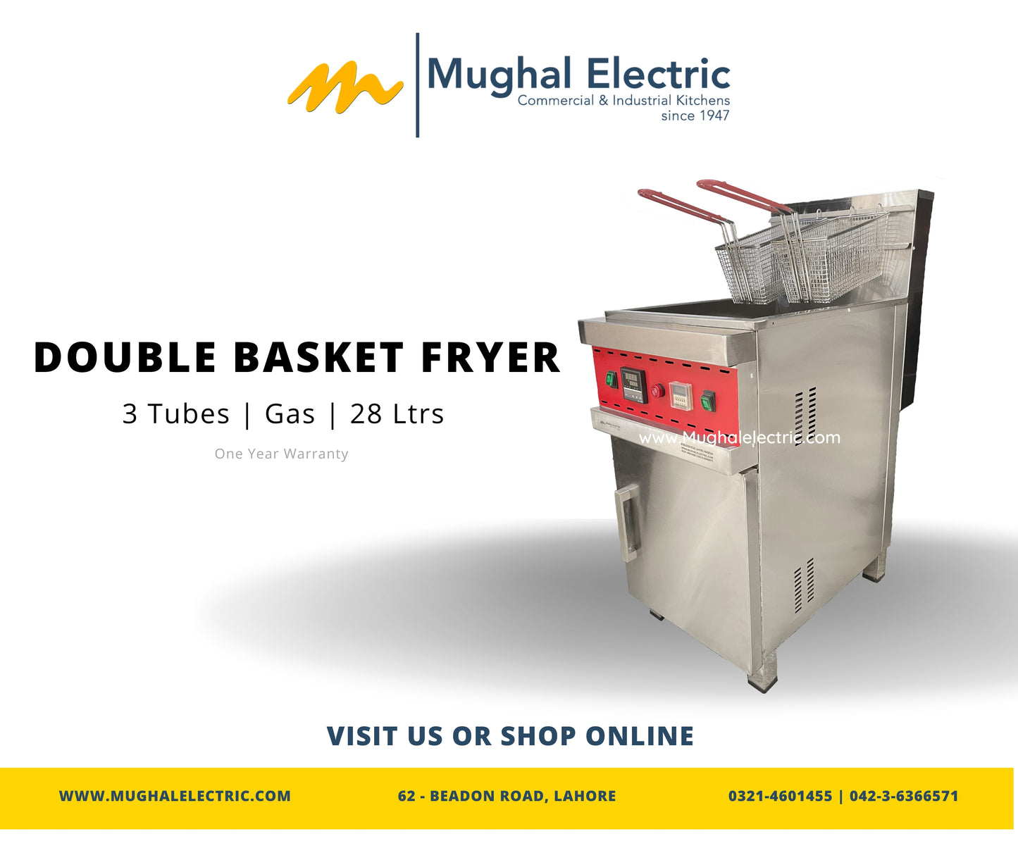 Double Basket Deep Fryer MAG-2B
