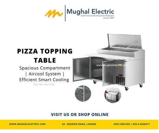 Pizza Topping Table