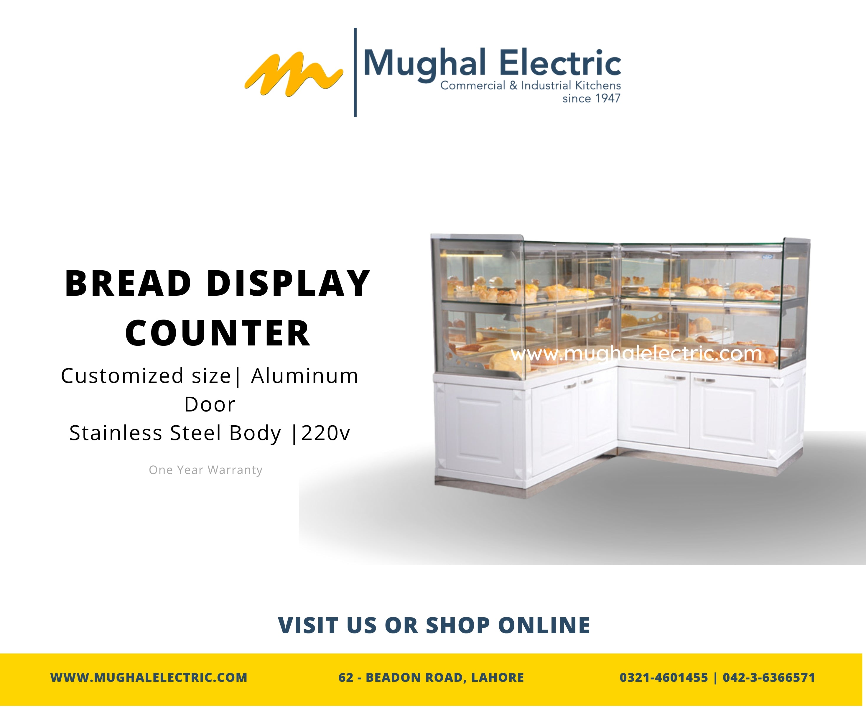 Quick Bread Display Bread Display Showcase NBSC-1500